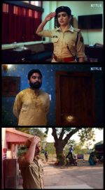 Sanya Malhotra as Mahima Basor and Anant V Joshi as Sourabh Dwivedi in Kathal A Jackfruit Mystery Movie Still (2)_6469d11078037.jpg