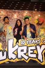 Richa Chadha, Ali Fazal, Pulkit Samrat, Varun Sharma, Manjot Singh at 10 year celebration of Fukrey at Fun Republic Mall on 13 Jun 2023 (1)_64888a1a42aba.jpg