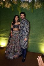 Karan Deol and Drisha Acharya pose for camera after the sangeet function on 16 Jun 2023 (7)_648d72831158a.jpeg