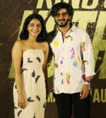 Aishwarya Lekshmi, Dulquer Salmaan at the trailer and song launch of King of Kotha on 17th August 2023 (14)_64de3646e94d4.jpeg