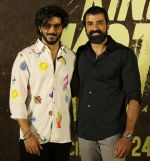 Dulquer Salmaan, Shabeer Kallarakkal at the trailer and song launch of King of Kotha on 17th August 2023 (20)_64de34fcc28e8.jpeg