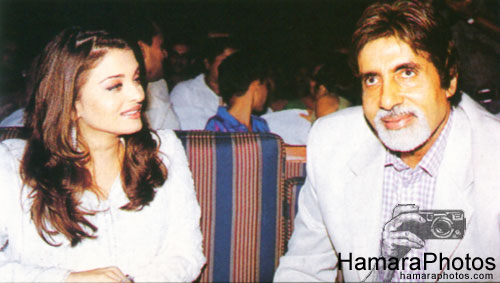 Amitabh Bachchan with Aishwarya Rai