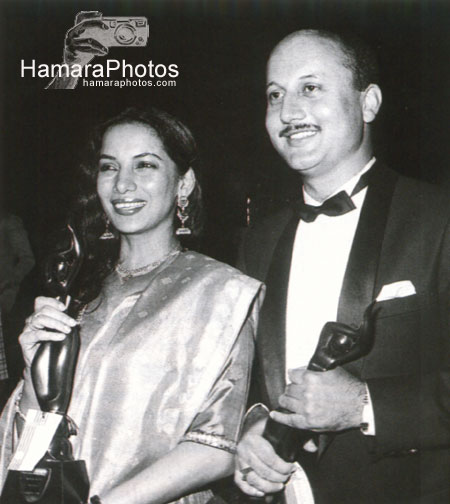 Anupam Kher with Shabana Azmi