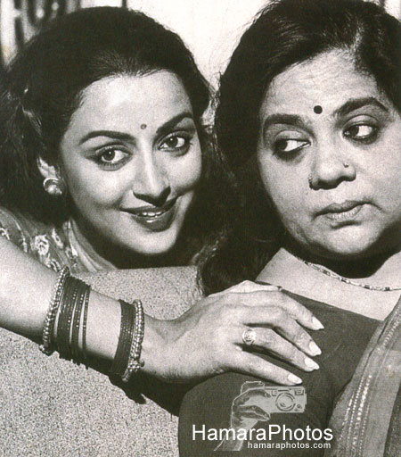 Hema with her mom, Jaya