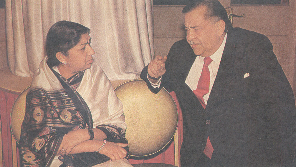 Lata Mangeshkar with Raj Kapoor