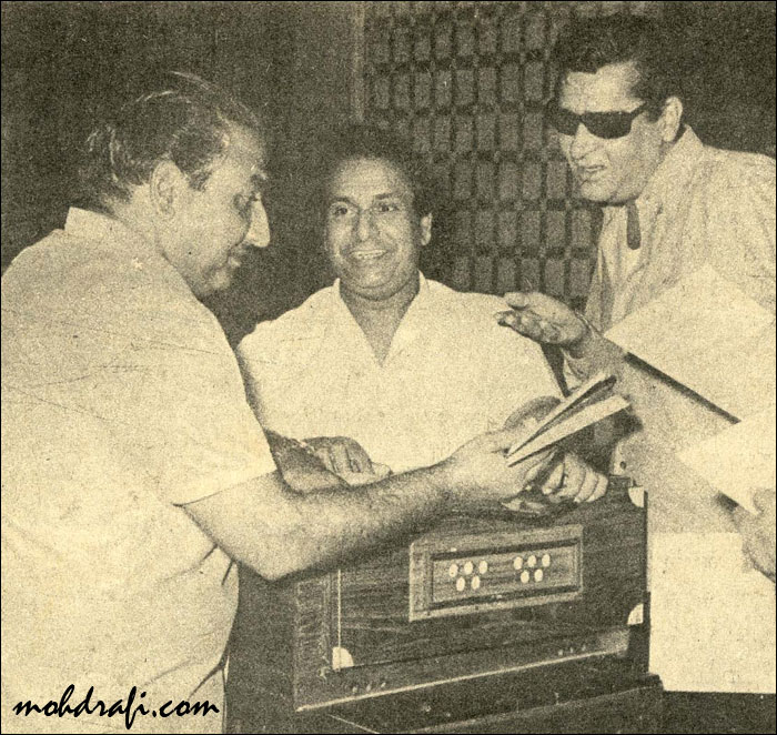 Mohd Rafi with Shammi Kapoor