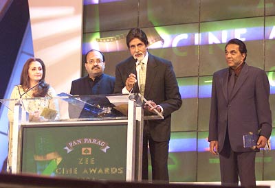Jaya Pradha, Amar Singh, Amitabh Bachchan and Dharmendra