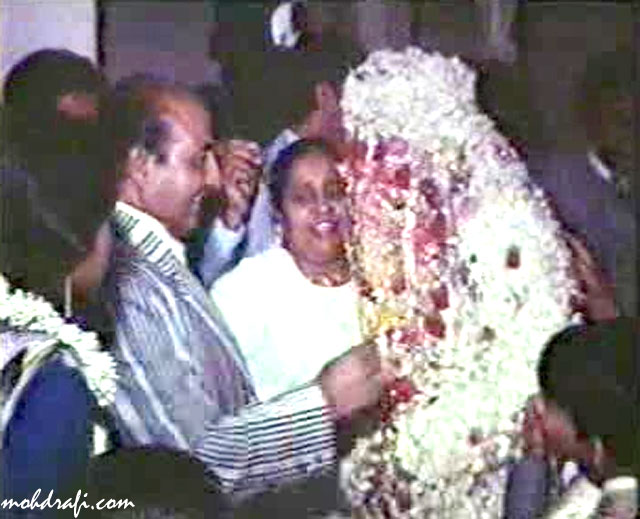 Mohd Rafi and Bilquis Rafi at their daughter's wedding