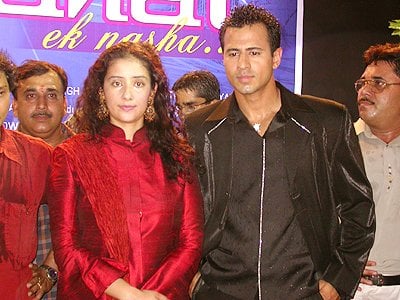 Mahurat of Chahat Ek Nasha - Manisha Koirala and Aryan Vaid
