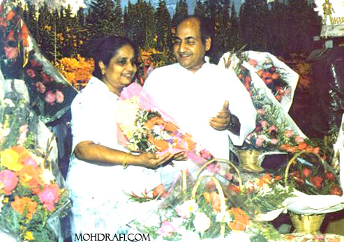 Mohd Rafi with his wife, Bilquis Rafi