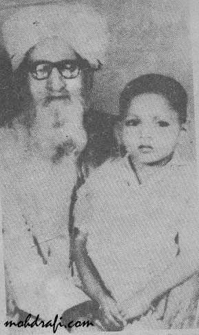 Mohd Rafi with his grand father