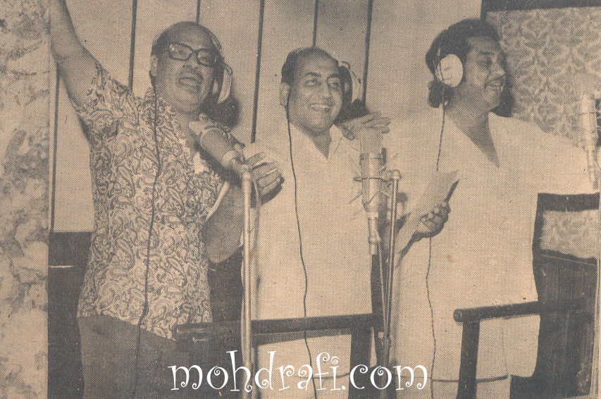 Rafi with Kishore Da and Mannadey