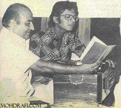 Mohd Rafi with a Music Director