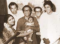Kishore Da with Amitabh Bachchan and Leena
