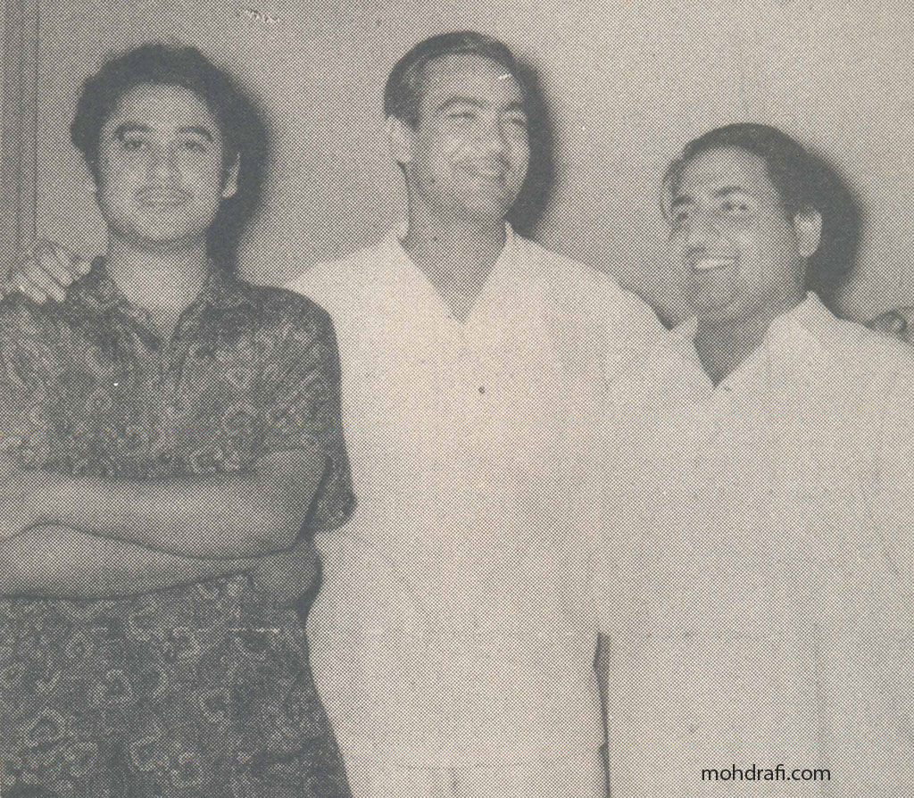 Mohd Rafi with Kishore Da and O.P.Nayyar