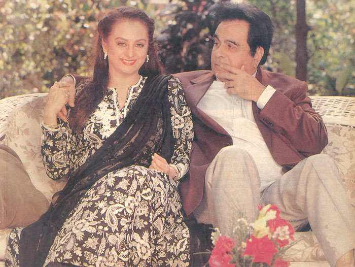 Dilip Kumar with wife, Saira Bano