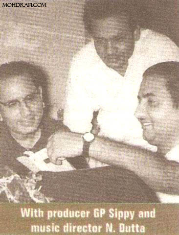 Mohd Rafi with G.P.Sippy and N.Dutta