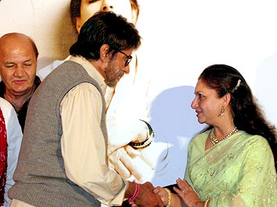At the promos - Amitabh Bachchan, Sharmila Tagore & Prem Chopra
