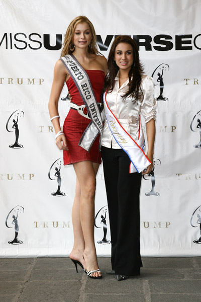 Uma Blasini, Miss Universe Puerto Rico 2007, and Maria Jose Maldonado, Miss Universe Paraguay 2007-4