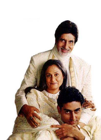 Amitabh Bachchan with Abhishek and Jaya