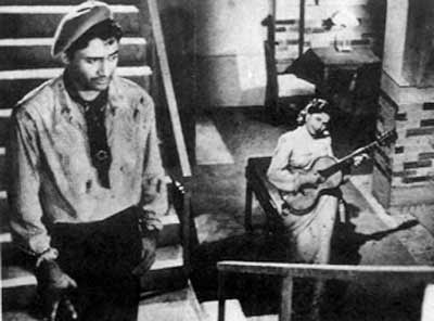 Still From Baazi - Dev Anand and Geeta Bali