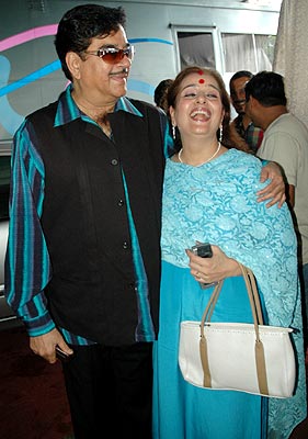 Shatrughan Singh with his wife
