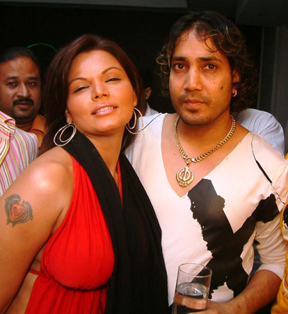 Rakhi Sawant and pop singer Mika