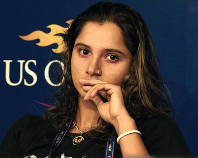 Sania Mirza in tears at the Press Conference after losing her 4th round match at the US Open