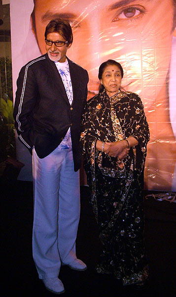 Amitabh Bachchan and Asha Bhosle