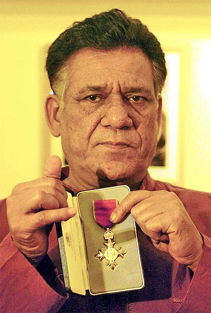 Om Puri invested with an Honorary OBE (Order of the British Empire)