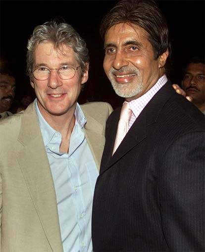Amitabh Bachchan with Richard Gere