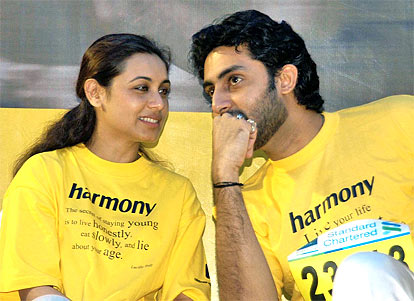 Abhishek Bachchan and Rani Mukherjee