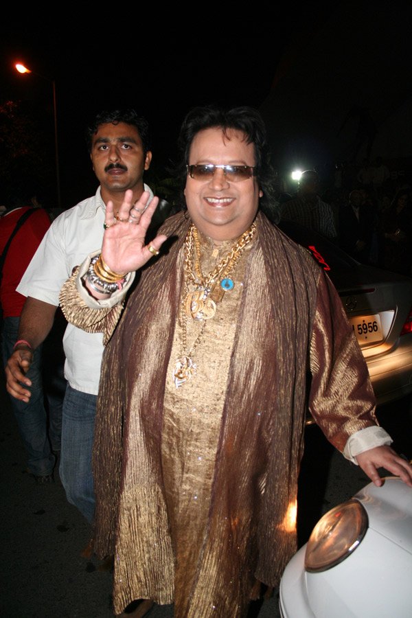 Bappi Lahiri at the premiere of Saawariya