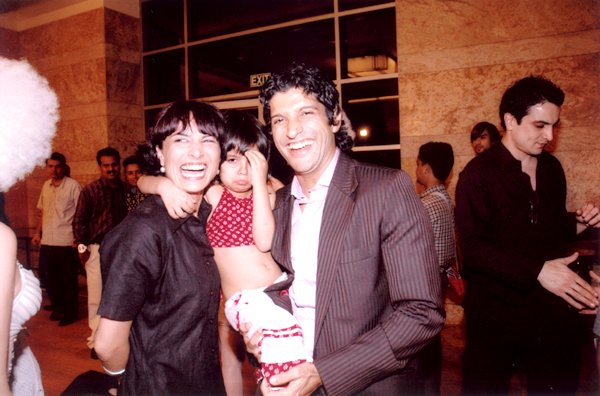 Farhan Akhtar with his family