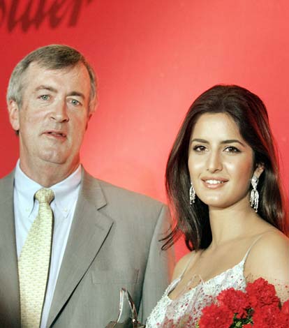 Katrina Kaif is joined by the chairman of Blistex Group David Arch