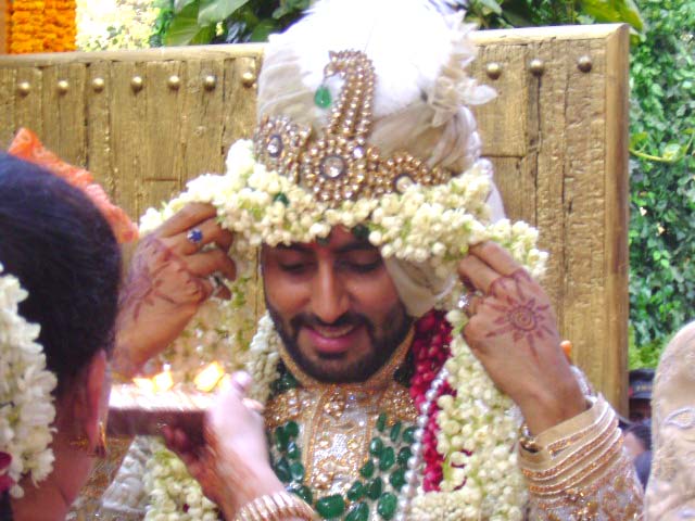 Abhishek Bachchan in his wedding