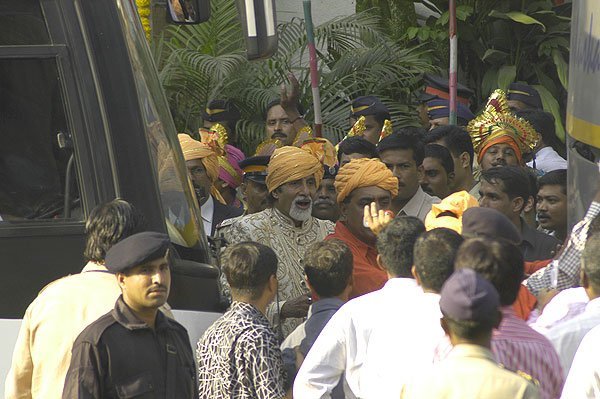 Amitabh Bachchan seen at Aishwarya Abhishek Wedding