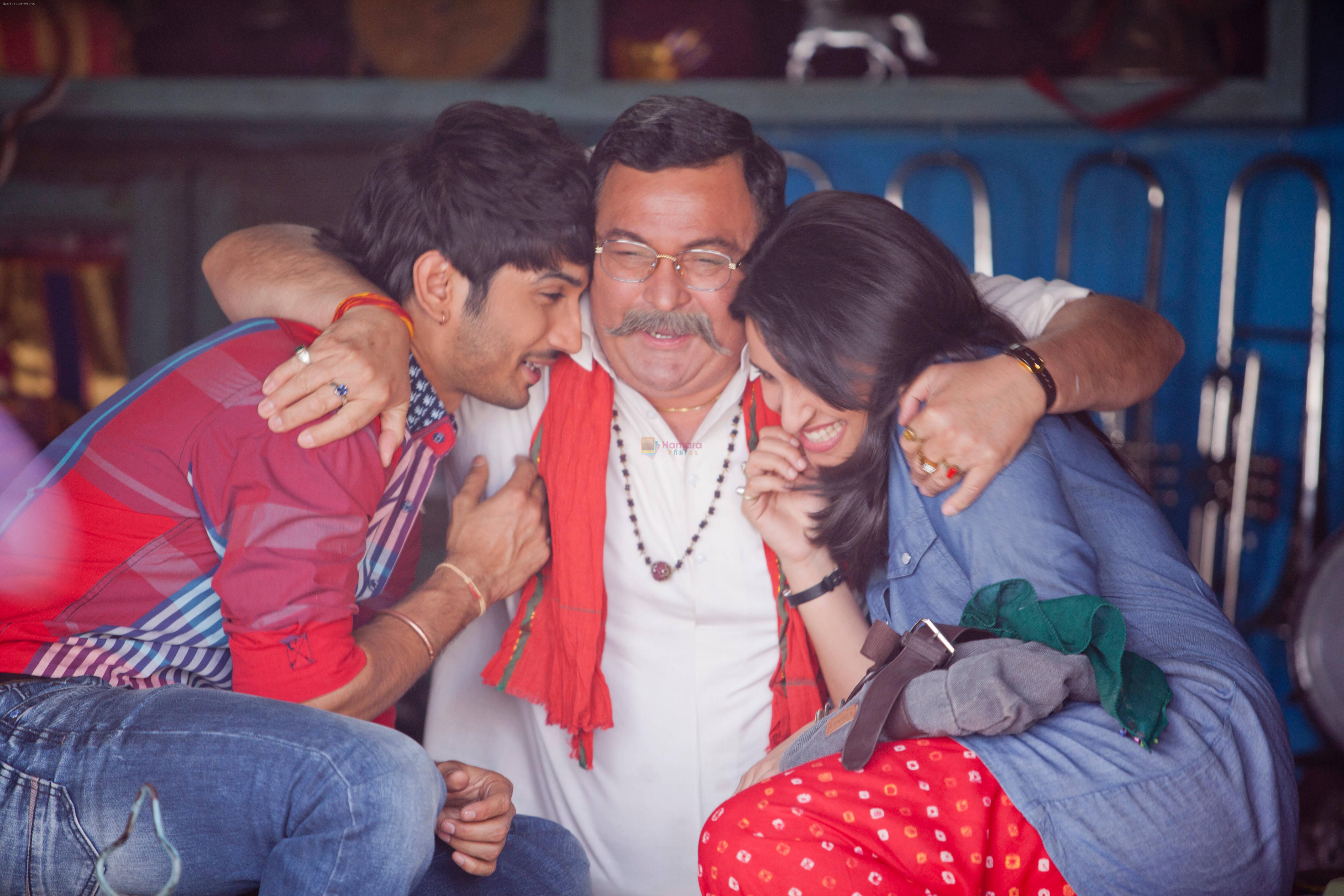 Parineeti Chopra, Sushant Singh Rajput, Rishi Kapoor in still from the movie Shuddh Desi Romance