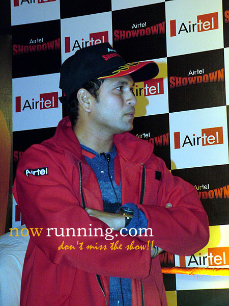 Sachin Tendulkar at the end of the Airtel Showdown campaign