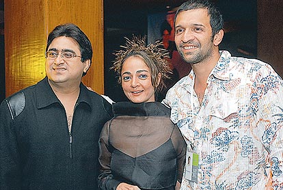 Pradip Hirani with Sabina Chopra and Atul Kasbekar