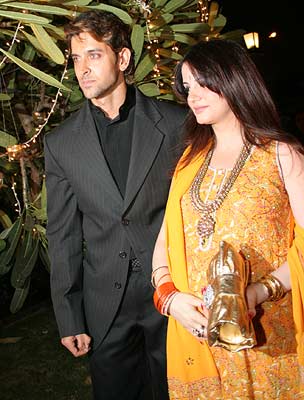 Hrithik Roshan with Suzanne