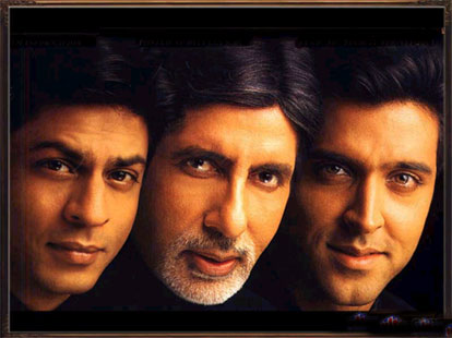 Amitabh Bachchan with SRK and Hrithik