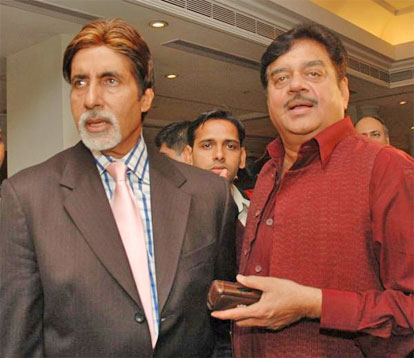 Amitabh Bachchan and former Union Minster Sathrugan Sinha
