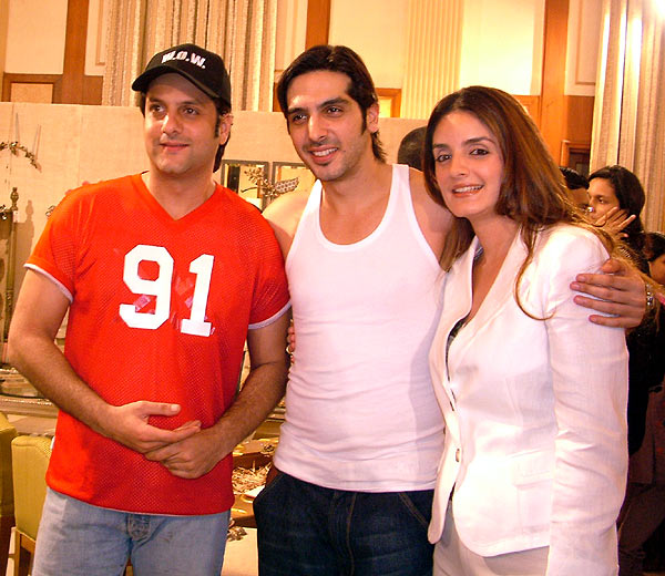 Zayed Khan with Fardeen Khan