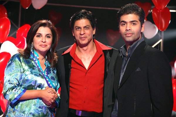 Farah Khan, Shahrukh Khan & Karan Johar