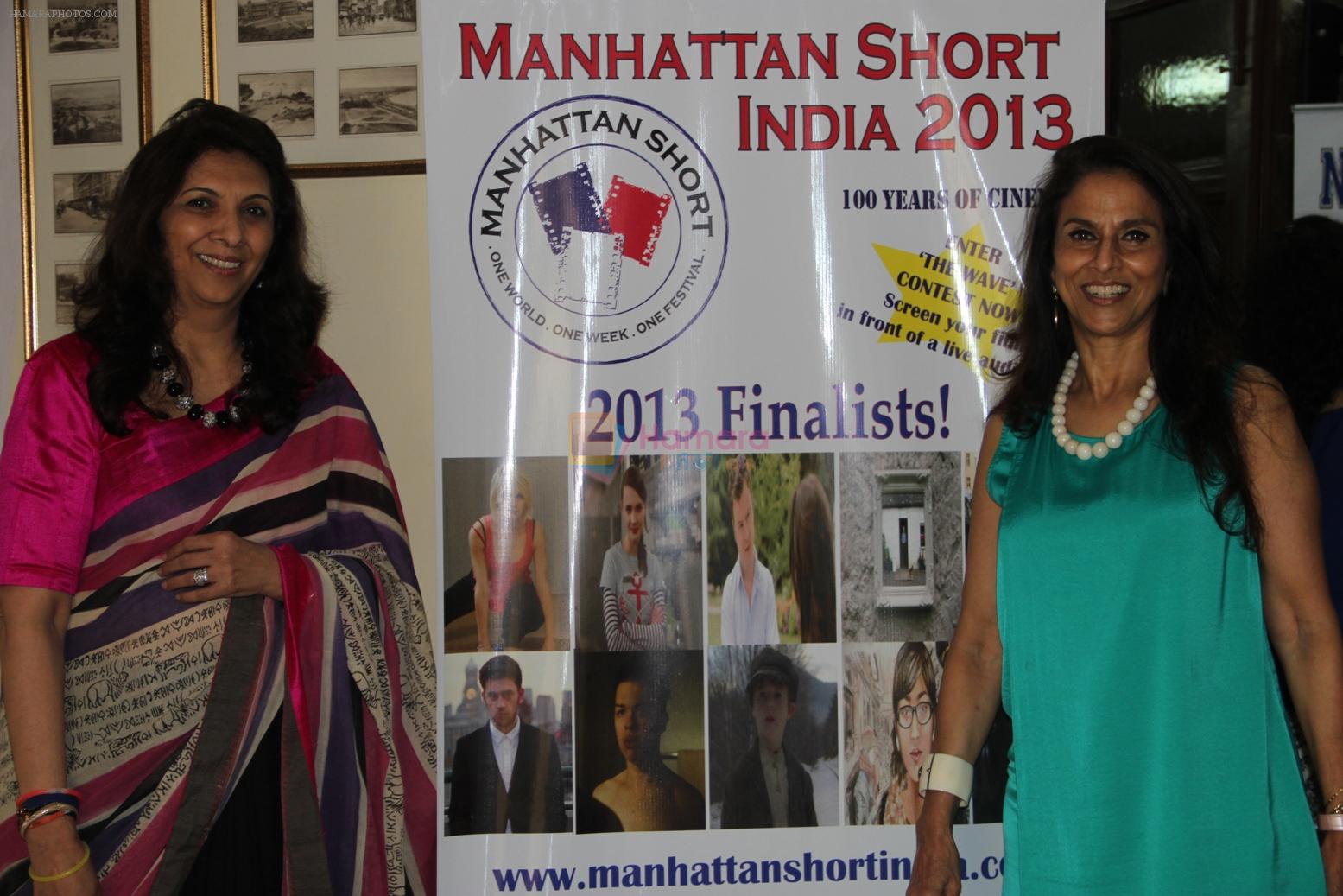 Indu Shahani & Shobhaa De at the inaugural masterclass of Manhattan Short India 2013 at HR College