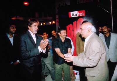 Amitabh Bachchan, Ram Gopal Verma & Yash Chopra in Premiere of Sarkar