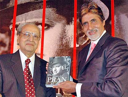 Amitabh Bachchan and Pran
