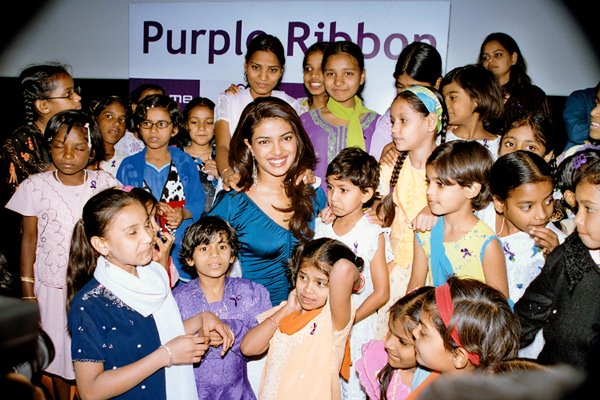 Priyanka Chopra watches Bluffmaster with destitute children