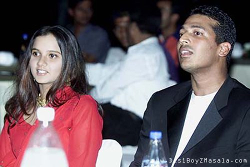 Sania Mirza with Mahesh Bhupati